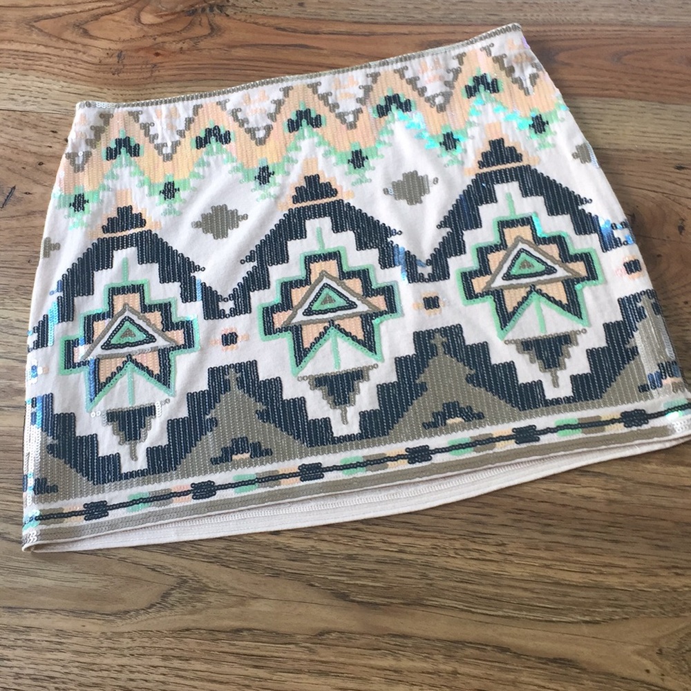 NWT Express Sequin Mini Skirt